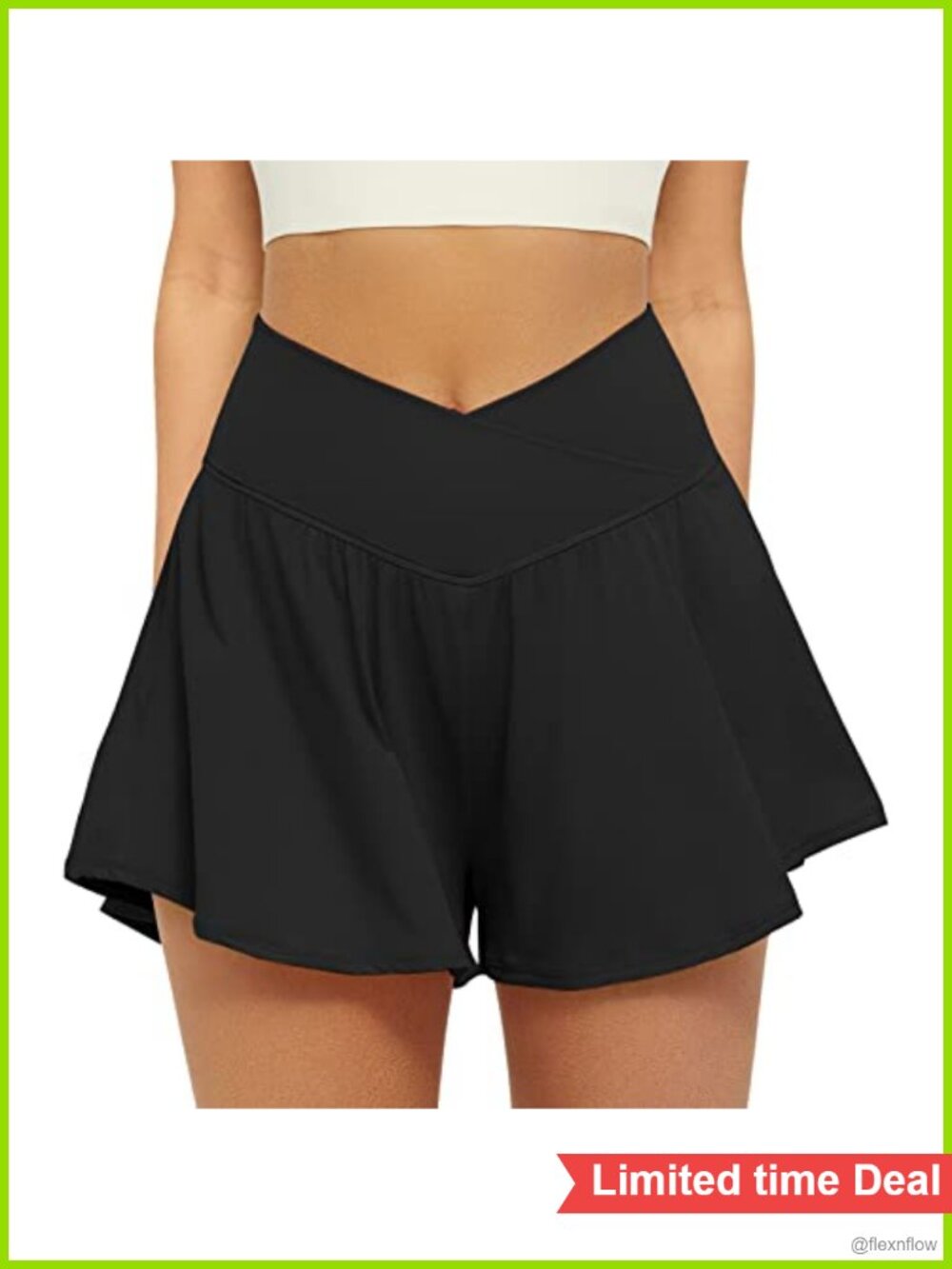 FireSwan 2 in 1 Flowy Athletic Shorts High Waisted Running Tennis Skort